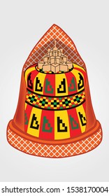 
aceh traditional hats that are commonly used at weddings svg
