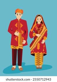 Aceh tradicional casamento rouxinol de Sumatera Indonésia