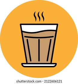 Icono de café de leche para su diseño y otros usos