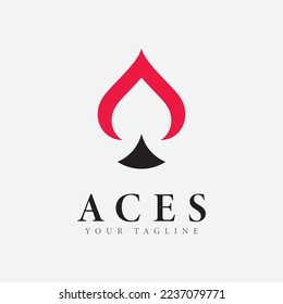 Aces Logo Design Vector Icon
