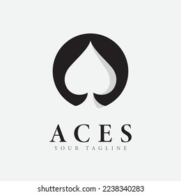 Aces Logo Design Vector Icon