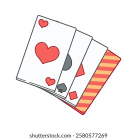 Aces poker card deck accessory