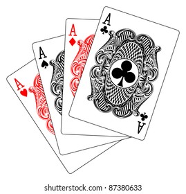 Aces Poker Heart Spade Diamond Club