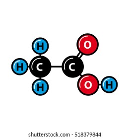 acetic acid icon - vector illustration.