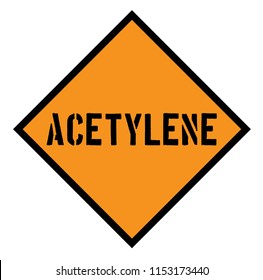 acetylene sign , label