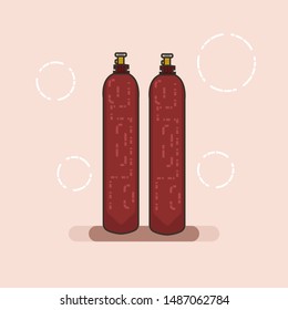 Acetyne Gas for welding Vector design