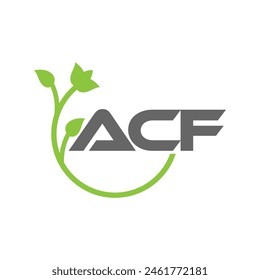 Diseño de Vector de logotipo de letra ACF, logotipo simple y moderno ACF. Diseño de alfabeto lujoso ACF
