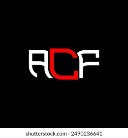 ACF Logo Design, ACF einfaches und modernes Logo. ACF luxuriöses Alphabet-Design  