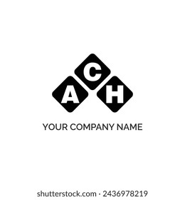 ACH letter logo design on white background. ACH logo. ACH creative initials letter Monogram logo icon concept. ACH letter design