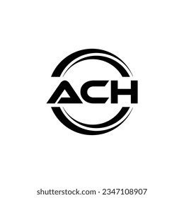 Diseño de logotipos ACH, inspiración para una identidad única. Elegancia moderna y diseño creativo. Marca tu éxito con el impresionante logotipo.