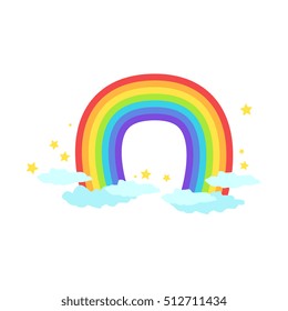 Ach Shaped Rainbow Icon