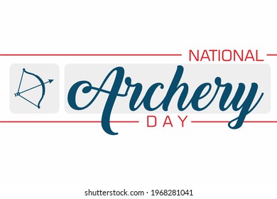 Achery Day, national achery day, Holiday concept. Template for background, banner, card, poster, t-shirt with text inscription, vector eps.