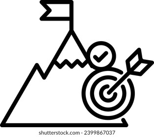 achievable icon smart vector goal target 
