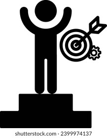 achievable icon smart vector sign