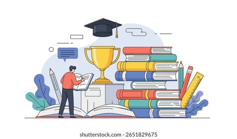 Achieve academic success through dedicated study and skill development