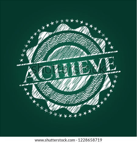 Achieve with chalkboard texture