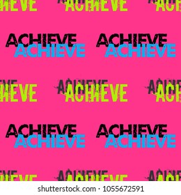 Achieve concept seamless pattern. Original design for print or digital media.