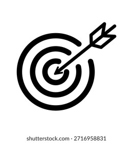 Consigue objetivos con una flecha de precisión que golpea el símbolo del blanco, lo que significa éxito y estrategia