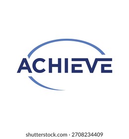 Logre la inspiración del Vector del texto de fuente de la tipografía de la marca de palabras del diseño del logotipo.