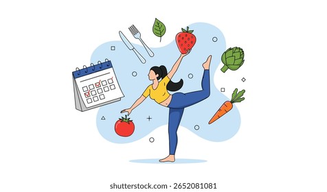 Achieve optimal well being through balanced nutrition and regular exercise for a healthier lifestyle