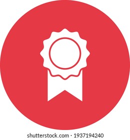 Logro, aprobado, imagen vectorial de icono de premio. También se puede utilizar para el marketing web. Idóneo para aplicaciones web, aplicaciones móviles y medios impresos.