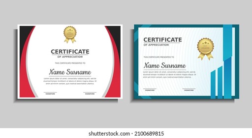 achievement award certificate design template