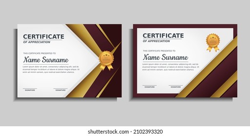 achievement award certificate design template