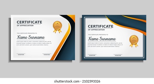achievement award certificate design template