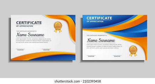 achievement award certificate design template