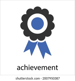 achievement, award, reward badge icon design vector