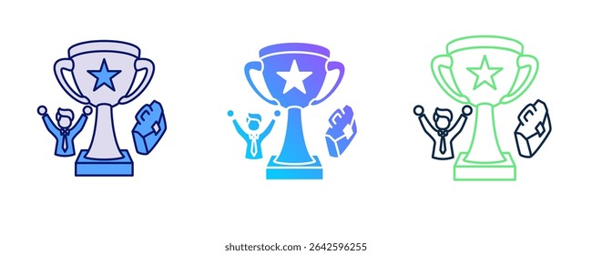 ícone Achievement Awards representado pelo ícone Achievement Awards no estilo Blue, Dualline, Dualtone.
