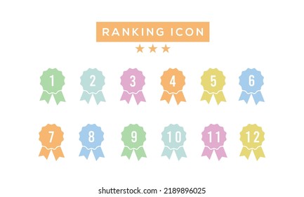 Achievement awards. Set of medals and award