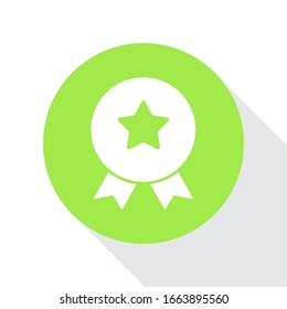 Achievement badge. Certificate icon. Vector