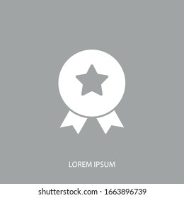 Achievement badge. Certificate icon. Vector