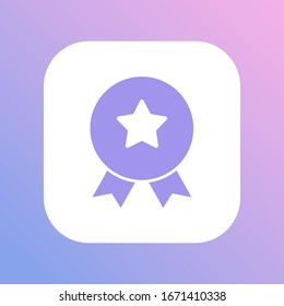 Achievement badge. Certificate icon. Vector