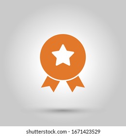 Achievement badge. Certificate icon. Vector