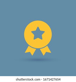 Tarjeta de logros. Icono de certificado. Vector