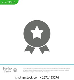 Tarjeta de logros. Icono de certificado. Vector