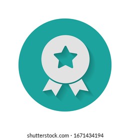 Achievement badge. Certificate icon. Vector