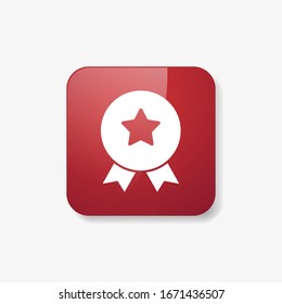 Erreichungsabzeichen. Zertifikat-Symbol Vektorillustration