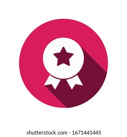 Achievement badge. Certificate icon. Vector