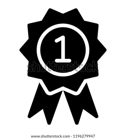 An achievement badge for the first position holder 
