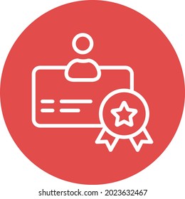 Achievement badge Isolated Vector icon which can easily modify or edit

