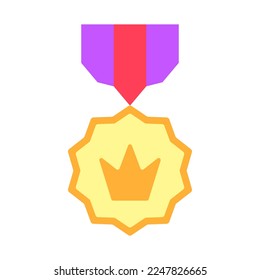 Achievement badge. Premium quality. Achievement or award grant. Winner's trophy icon. Symbol of victory. Goblet icon. Champion trophy cup. Sport cup on stand. Reward badge. First place. Quality mark.