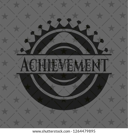 Achievement black emblem