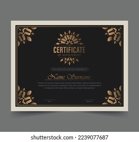 Achievement certificate best award diploma