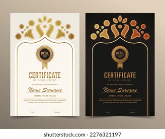 Achievement certificate best award diploma	