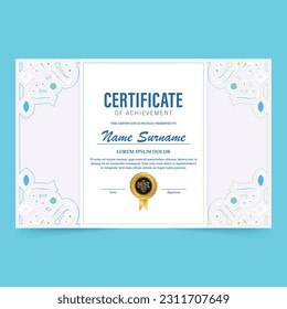 Achievement certificate best award diploma
