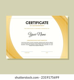 Achievement certificate best award diploma