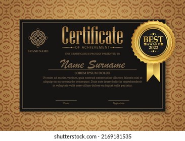 achievement certificate border style diploma